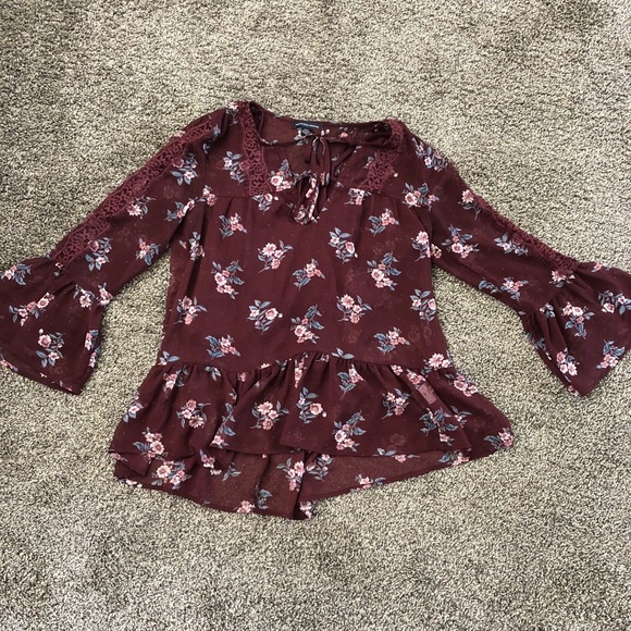 FLORAL AE TOP - Picture 1 of 4